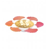 Orange & Gold Leave Urli